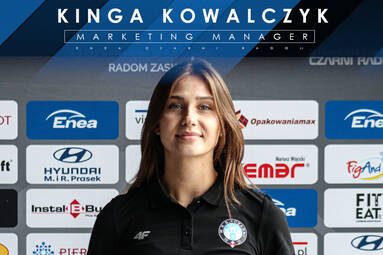 Kinga Kowalczyk nowym pracownikiem klubu WKS Czarni Radom S.A.