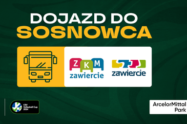 Autobusem do ArcelorMittal Park w Sosnowcu