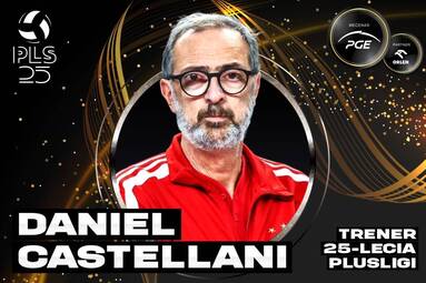 Nominowany w kategorii trener 25-lecia PlusLigi: Daniel Castellani