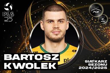 Nominowani w kategorii siatkarz sezonu 2024/2025: Bartosz Kwolek