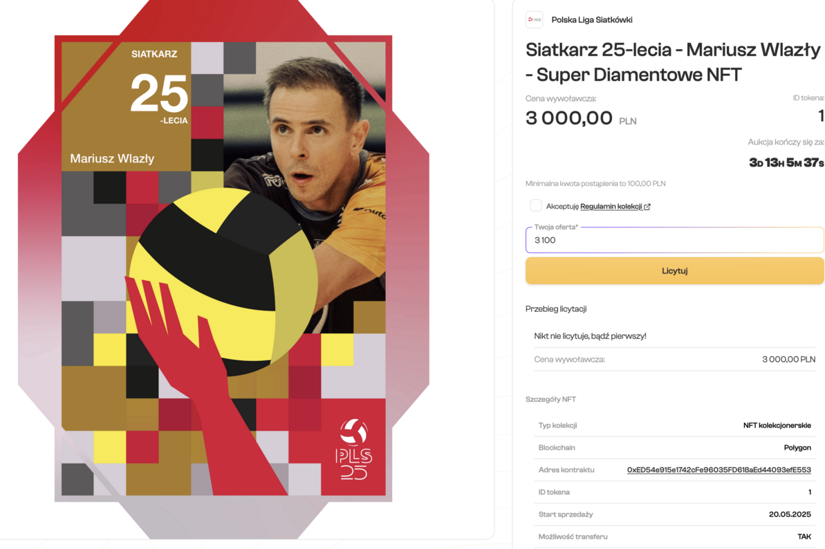 Podsumowanie Sezonu Polskiej Ligi Siatkówki 2024/2025 - wylicytuj NFT z wyjątkowymi benefitami!