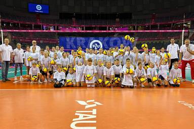 Tłumy dzieci na zajęciach Fundacji Siatkarska Polska w Krakowie [WIDEO]