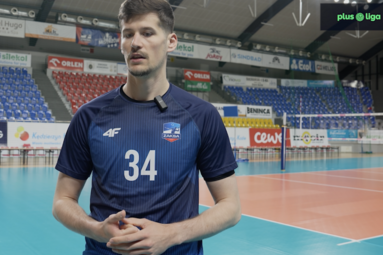Szymon Jakubiszak przed meczem z Aluron CMC Wartą Zawiercie [WIDEO]